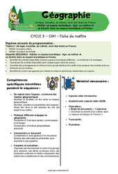 Agir, se cultiver et se divertir dans un espace touristique en France – Cm1 – Séquence + vidéo – Miss Boussole - PDF à imprimer