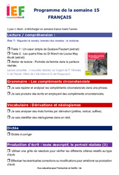 IEF Instruction En Famille, École à la maison pour le Semaine 15 – école à la maison IEF : 4ème