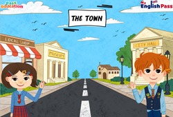 The town – CP CE1 CE2 CM1 CM2 – Séquence complète – Apprends l’anglais avec Kelly and James - Cycle 2 - PDF à imprimer