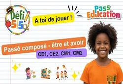 L'auxiliaire avoir ou être au passé composé - CE1 - CE2 - CM1 - CM2 - Exercices en vidéo - Défi 5/5
