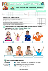 Vivre ensemble avec empathie et fraternité – CE1 – Evaluation – EMC - Cycle 2 - PDF à imprimer