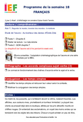 IEF Instruction En Famille, École à la maison pour le Semaine 18 – école à la maison IEF : 4ème