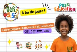Le passé composé des verbes aller, venir, voir, faire et dire - CE1 - CE2 - CM1 - CM2 - Exercices en vidéo - Défi 5/5