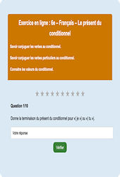 Conditionnel présent : 6ème - Exercice en ligne