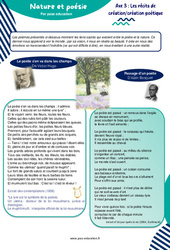 Nature et poésie (Victor Hugo & Alain Bosquet) - 6ème - Atelier de lecture - PDF à imprimer