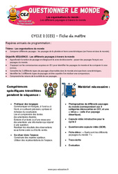 Les différents paysages à travers le monde – CE2 – Séquence + vidéo – Apis & ses amis - Cycle 2 - PDF à imprimer