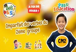 Leçon, exercice et évaluation :<br/> Imparfait des verbes du 2ème groupe – CM2 – Exercices en vidéo - Défi 5/5 - Cycle 3