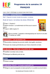 IEF Instruction En Famille, École à la maison pour le Semaine 19 – école à la maison IEF : 4ème