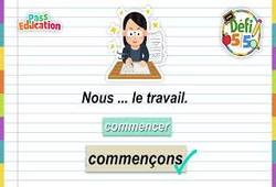 Le présent des verbes du 1er groupe – CM1 – Exercices en vidéo - Défi 5/5