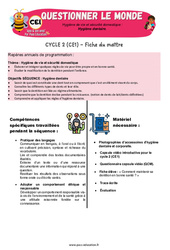 Séquence - Fiche de préparation Hygiène dentaire – CE1 – Séquence + vidéo – Apis & ses amis - Cycle 2 - PDF à imprimer