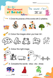 Vidéo interactive /dr/ – CP CE1 CE2 CM1 CM2 – Carousel of Sounds – Vidéo interactive + Fiche