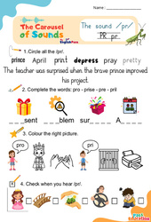 Vidéo interactive /pr/ – CP CE1 CE2 CM1 CM2 – Carousel of Sounds – Vidéo interactive + Fiche