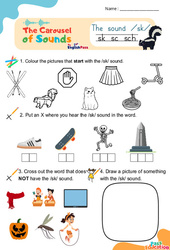 Vidéo interactive /sk/ – CP CE1 CE2 CM1 CM2 – Carousel of Sounds – Vidéo interactive + Fiche