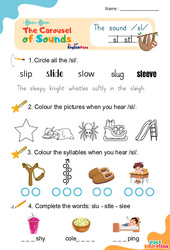 Vidéo interactive /sl/ sl stl – CP CE1 CE2 CM1 CM2 – Carousel of Sounds – Vidéo interactive + Fiche