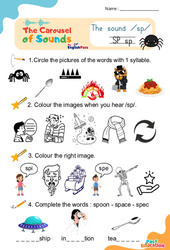 Vidéo interactive /sp/ – CP CE1 CE2 CM1 CM2 – Carousel of Sounds – Vidéo interactive + Fiche