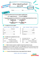 Utiliser l’adjectif qualificatif dans le GN – CE2 – Exercices Pas à Pas - Cycle 2 - PDF à imprimer