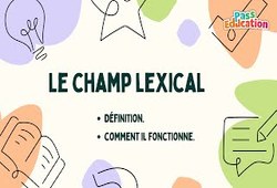 Le champ lexical – 4ème - Vidéo pédagogique - Cycle 4