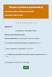 Proportionnalité et échelle : Exercice en ligne 6ème : Mathématiques - Organisation et gestion des données - Cycle 3