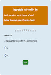 Imparfait des verbes courants : Exercice en ligne CE1 : Français - Conjugaison - Étude de la langue - Cycle 2