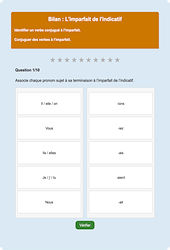 Imparfait de l’indicatif : Exercice en ligne CE1 : Français - Conjugaison - Étude de la langue - Cycle 2