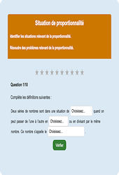 Situation de proportionnalité : Exercice en ligne CM1 : Mathématiques - Numération - Cycle 3
