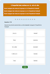 Imparfait des verbes -ir, -oir, -dre : Exercice en ligne CM1 : Français - Conjugaison - Étude de la langue - Cycle 3
