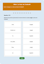 Futur de l’indicatif : Exercice en ligne CM1 : Français - Conjugaison - Étude de la langue - Cycle 3