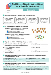 Résoudre des problèmes en utilisant la soustraction - CE1 - Exercices - PDF à imprimer