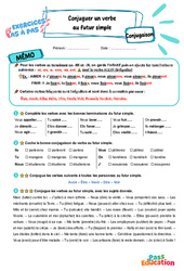 Conjuguer un verbe au futur simple – CE2 – Exercices Pas à Pas - Cycle 2 - PDF à imprimer