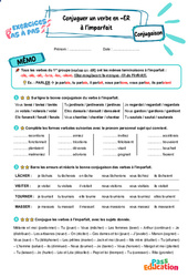 Conjuguer un verbe en -ER à l’imparfait – CE2 – Exercices Pas à Pas - Cycle 2 - PDF à imprimer