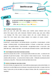 Identifier un nom – CE2 – Exercices Pas à Pas - Cycle 2 - PDF à imprimer