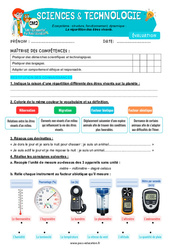 La répartition des êtres vivants – Cm2 – Evaluation – Edith Eprouvette - PDF à imprimer