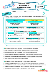Identifier les valeurs du passé simple et de l’imparfait de l’indicatif – 5ème – Exercices Pas à Pas - Cycle 4 - PDF à imprimer