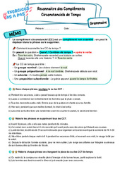 Reconnaitre des compléments circonstanciels de temps – 5ème – Exercices Pas à Pas - Cycle 4 - PDF à imprimer