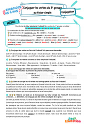 Conjuguer les verbes du 3e groupe au futur simple – 6ème – Exercices Pas à Pas - Cycle 3 - PDF à imprimer