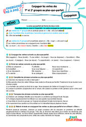 Conjuguer les verbes des 1er et 2e groupes au plus-que-parfait – 6ème – Exercices Pas à Pas - Cycle 3 - PDF à imprimer