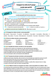 Conjuguer les verbes du 3e groupe au plus-que-parfait avec être ou avoir – 6ème – Exercices Pas à Pas - Cycle 3 - PDF à imprimer