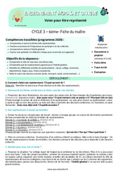 Voter pour être représenté – 6ème – Séquence complète – EMC - PDF à imprimer
