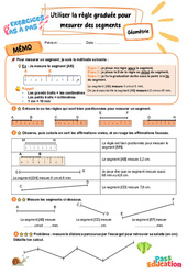 Utiliser la règle graduée pour mesurer des segments – CE2 – Exercices Pas à Pas - Cycle 2 - PDF à imprimer