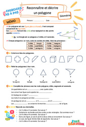 Reconnaître et décrire un polygone – CE2 – Exercices Pas à Pas - Cycle 2 - PDF à imprimer