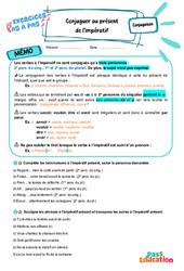 Cours et exercice : Conjuguer au présent de l’impératif – 5ème – Exercices Pas à Pas - Cycle 4 - PDF à imprimer