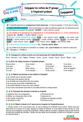 Cours et exercice : Conjuguer les verbes du 3e groupe à l’impératif présent – 6ème – Exercices Pas à Pas - Cycle 3 - PDF à imprimer