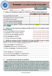 Les verbes transitifs et intransitifs - 3ème - Grammaire - Je me prépare au Brevet - PDF à imprimer