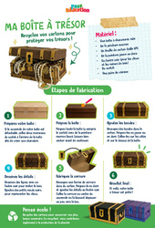 Ma boîte à trésor - CE1 - CE2 - Ateliers Créatifs - Do It Yourself - Upcycling - Cycle 2 - PDF à imprimer
