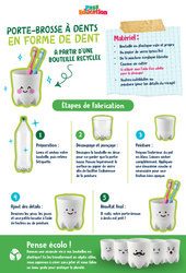 Porte-brosse à dents - CE1 - CE2 - Ateliers Créatifs - Do It Yourself - Upcycling - Cycle 2 - PDF à imprimer