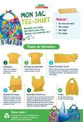 Mon sac Tee-shirt - CM1 - CM2 - 6ème - Ateliers Créatifs - Do It Yourself - Upcycling - Cycle 3 - PDF à imprimer