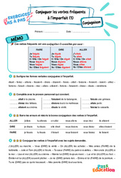Conjuguer des verbes fréquents à l’imparfait – CE2 – Exercices Pas à Pas - Cycle 2 - PDF à imprimer