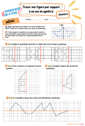 Tracer une figure par rapport à un axe de symétrie – CE2 – Exercices Pas à Pas - Cycle 2 - PDF à imprimer