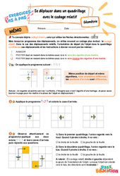 Se déplacer dans un quadrillage avec le codage relatif – CE2 – Exercices Pas à Pas - Cycle 2 - PDF à imprimer
