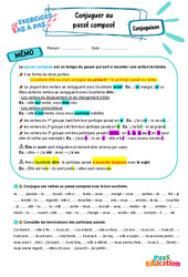 Conjuguer au passé composé – 5ème – Exercices Pas à Pas - PDF à imprimer